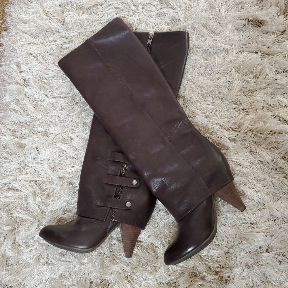 Harper Military Brown Leather Boots 39.5 / 9